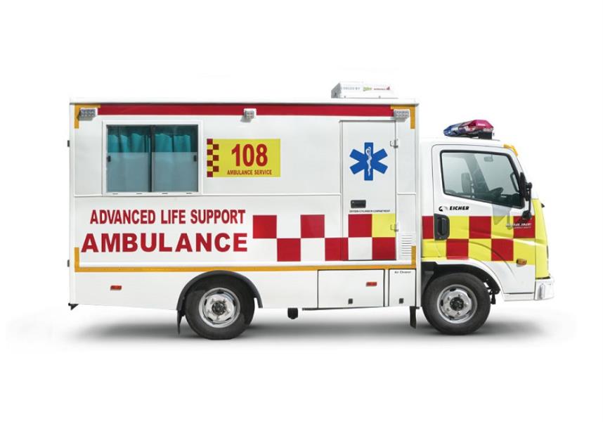 Eicher Skyline Ambulance B Type Price, Specifications, Mileage & Images ...